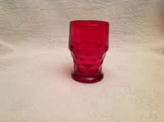 Georgian Ruby Red 12 oz 5″ Tumbler One (1) Vintage Solid