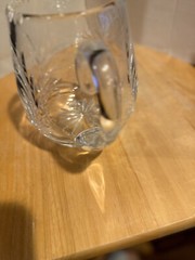 Royal Brierley Crystal Water Juice Jug Pitcher 6″H VERY HEAVY