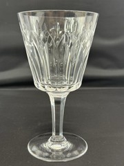 VTG 6 Stuart England Abbey Pattern Water Goblet Wine Glasses Discontinued Marked