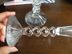 Crystal Toasting Flutes CRISTAL D’ ARQUES FOREVER HEARTS STEM FLUTES 10.5″ O5