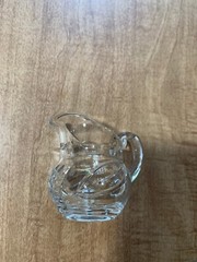 Lot of 4 Clear Glass Flowered And Various Patterns