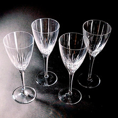 WATERFORD Marquis CLARIA WATER GLASSES, Cut Crystal, 8 1/2″, 6 oz, 4PC