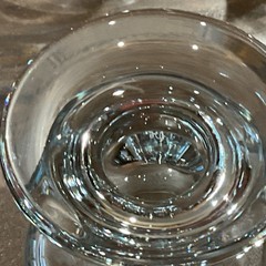 Set of 5 Vintage Holmegaard DANISH SHIPS CLEAR 6″ Water Goblets Signed HG EUC