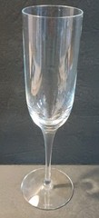 Tiffany & Co Champagne Flute Crystal Glass Classic U Shaped 9 in