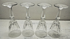 Set of 4 Mikasa Cambridge Cordials Glasses Crystal Stemware 4 3/4″t x 2 1/8″dia.