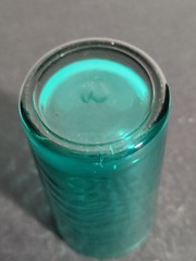 Vintage Sea Green 12oz Glass Tumbler Wavy Pattern by Pasabahce Glass
