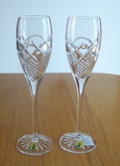 Waterford Crystal Champagne Celtic Knot Celebration Toasting Flutes NIB