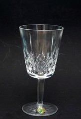 1 NEW UNUSED WATERFORD CRYSTAL WATER GOBLET 6-7/8 SEAHORSE LABEL ETCH SIGNED