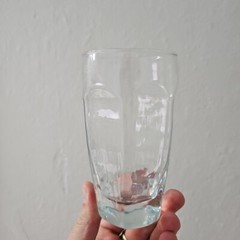 VTG Libbey CHIVALRY CLEAR Hammered Heavy Textured Panel Flat Tumbler Glass 5.25″