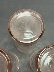 Vintage Glass Cup Libbey Connoisseur Pink Peach 5.25″ Tumbler 12oz Drinkware Use