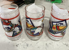 Lot of 3 – 1995 Polar Bear COCA COLA Winter Olympics Collectible Glass