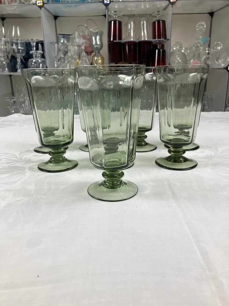 Antique Pale Green by Lenox – Eight Pieces of Vintage Crystal