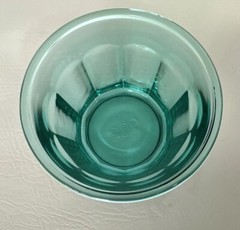 Vintage Lot Of 4 Luminarc Arcoroc 10 Panel Cobalt Blue Glass Tumbler 500 France