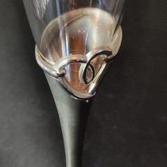 LENOX FOREVERMORE CHAMPAGNE FLUTE, Crystal & Silverplate, 9 3/8″, 8 Oz