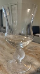 UNK16128 by Unknown Manufacturer Iced Tea 6 1/2″ Frosted Swirl shell Stem