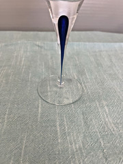 Orrefors Intermezzo Blue Wine Glass 8.75″