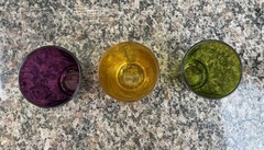 British Colour Standard Handmade Glass Tumblers Multi-Color Rainbow Set of 6