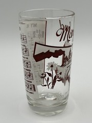 Vintage pre-1955 MARYLAND Hazel Atlas Souvenir State Song Highball Tumbler Glass