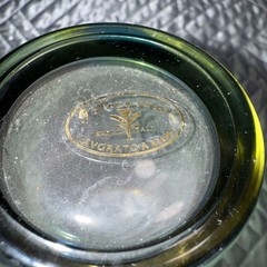 J Preziosi Lavorato A Mano Made in Italy Green Tumbler Glasses Pair