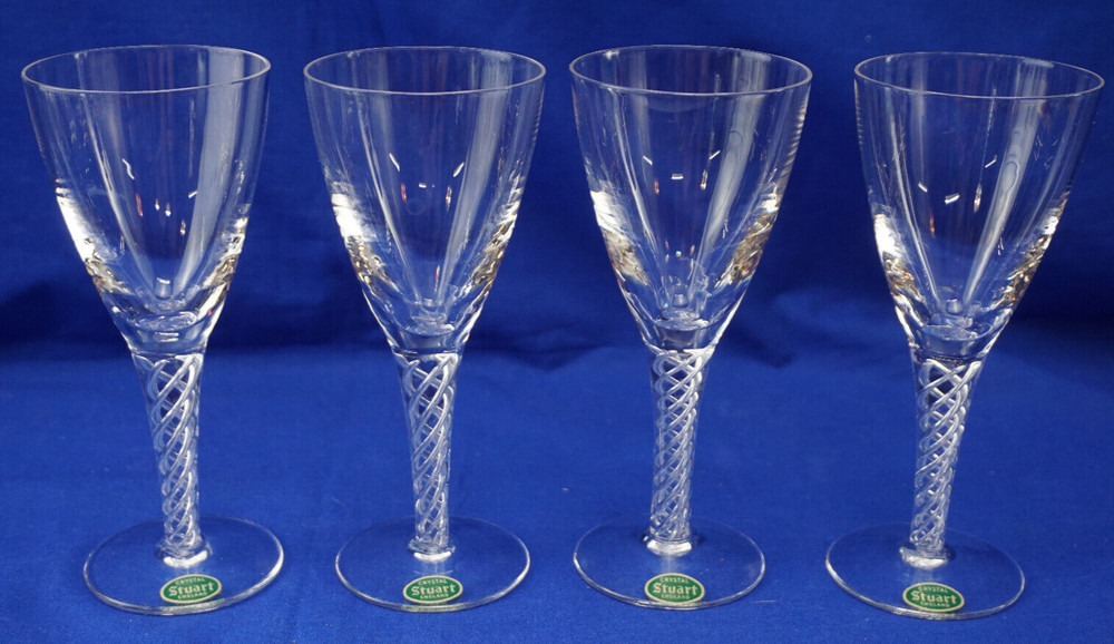 Stuart Ariel (4) Wine Glasses, 6 1/2″, New with Tag (B5)