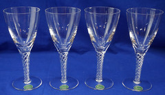 Stuart Ariel (4) Wine Glasses, 6 1/2″, New with Tag (B5)