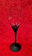 Set of 2 Mikasa RARE Matt Alexandra Black Tulip Stemware Wine Glasses 12 Availbl