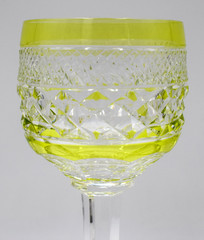 St. Louis Cut to Clear Chartreuse Wine Glass – Trianon Pattern