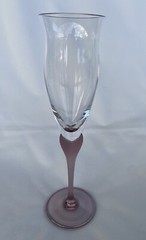Mikasa Sea Mist Light Purple Fluted Champagne Glass Amethyst 9 3/8” h.