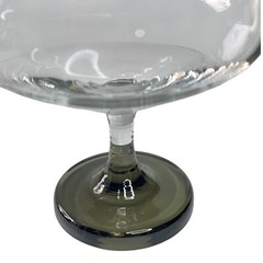 Pair Rosenthal Variation Smoke Champagne/Sherbert Stem Blown Glass Germany 1966