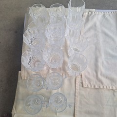 Set 3 Cristal D’Arques Longchamp Crystal Highball Tumblers 5 3/8” France