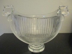 Rare Kjell Engman Kosta Boda Double Horse Head Crystal Bowl – «Nordica» Series!1