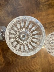 Set of 3 Mikasa Old Dublin Crystal Wine Glasses Goblets 6 1/2″ 8 oz