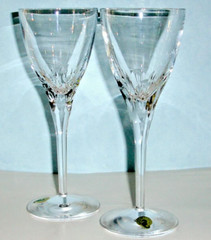 Waterford Crystal ELBERON Wine Goblet 2 Piece Set 8oz. 8.75″H Ireland 115062 New