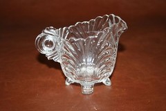 Classic Cambridge Footed Clear Glass Cream & Sugar Set – Caprice Style