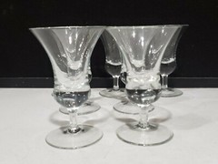 SET OF 7 – MCM Flared Champagne Wine Martini Cocktail 3 OUNCE Stemware 4 3/4″