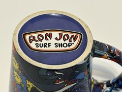 Ron Jon Surf Shop Psychedelic Ocean Cup Ceramic 4”
