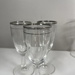 Javit Young Love Champagne Glasses Set Of 4 Cocktail Wine Mid Century Barware