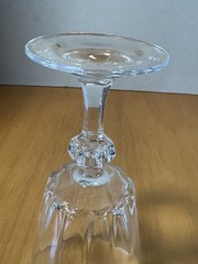 Vintage Wine Glasses With Diamond Stem 5.75″ Tall