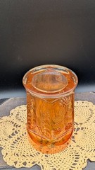 Vintage Fenton Marigold Iridescent Butterfly and Berry Carnival Glass Tumbler
