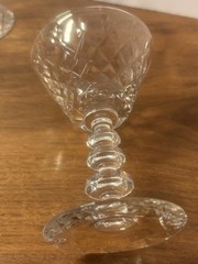 10-Vintage MCM Rock Sharpe Westminster Stem Liquor Cocktail Glasses 4 1/4”Tall