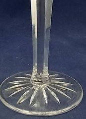Waterford Ballymore Group of 2 Water Goblets Clear Cut Crystal Multisided Stem