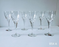 Set 6 Bohemian Handmade Crystal Czech Republic Wineware Glasses 11.8 Fl Oz (6.5)