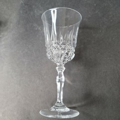 Cut Crystal Sherry Liquor Stem Glasses Appx 6.75 Inch Tall 3 Width