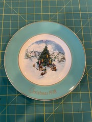 Avon Product Christmas Plate Series Enoch Wedgwood- 1975, 1976, 1977, 1978, 1980