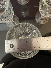 Vintage Libbey Hobstar Goblets Set of 6 Star of David Clear Glass Glasses