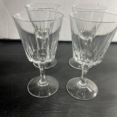 Set of 4 Fostoria Dolly Madison Stem 5.5” Juice Tumbler/Glasses. BIN R #890