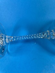 Studio Nova Wine Glasses Venice 24% Lead Crystal 14oz Austria Set of 2 Vtg C63