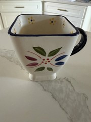 MUG Temptations By Tara Pink blue Gr Floral Lg Sq -7 Avail PRICE FOR EA SeeNote