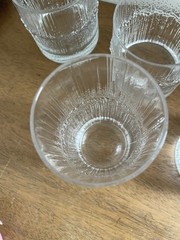 Vtg Iittala Finalnd NIVA 4 Old Fashioned Rocks Glasses 1 Whiskey Sour Tumbler