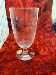 4 Princess House Heritage Stemmed Iced Tea/Water Glass Goblet New In Box #524